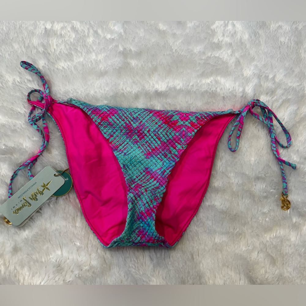 Luli Fama Pink and Blue Bikini Bottom